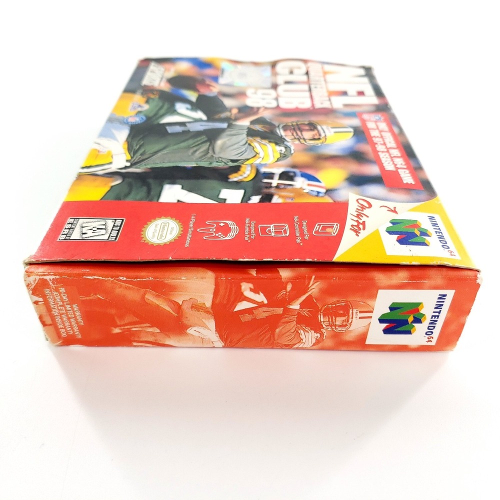 NFL Quarterback Club 98 (Nintendo 64, 1997) Authentic Complete Tested & Works - Picture 9 of 16